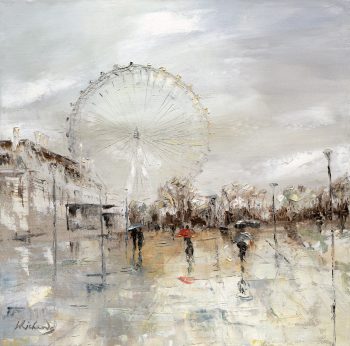 WR-051-London-in-the-rain-London-Eye-paintings-paintings-of-London